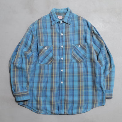 BIG MAC PLAID FLANNEL SHIRT (LARGE/GOOD CONDITION)