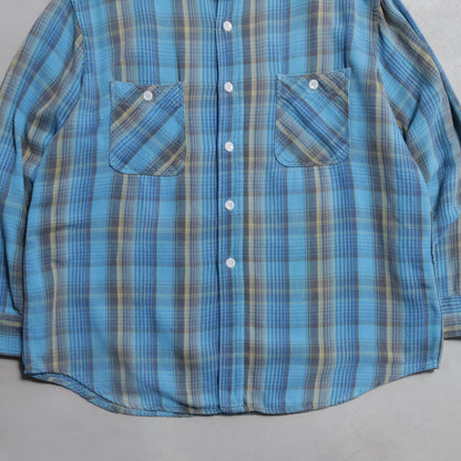 BIG MAC PLAID FLANNEL SHIRT (LARGE/GOOD CONDITION)