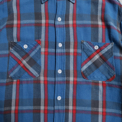 BIG MAC PLAID FLANNEL SHIRT (LARGE/GOOD CONDITION)