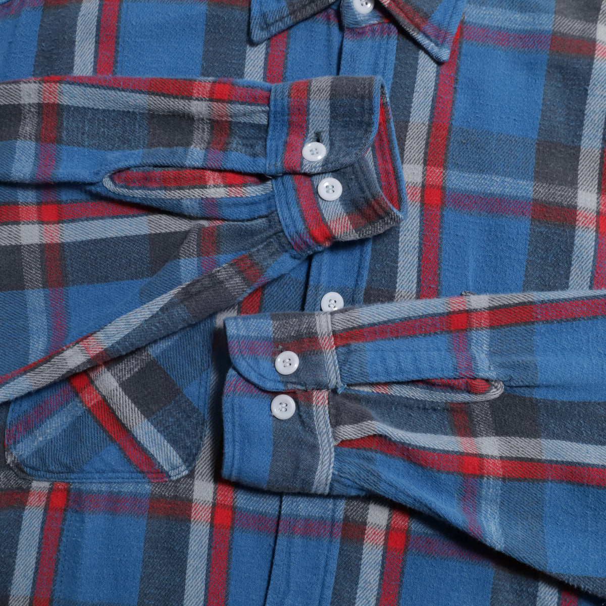 BIG MAC PLAID FLANNEL SHIRT (LARGE/GOOD CONDITION)