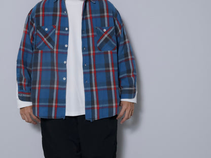 BIG MAC PLAID FLANNEL SHIRT (LARGE/GOOD CONDITION)