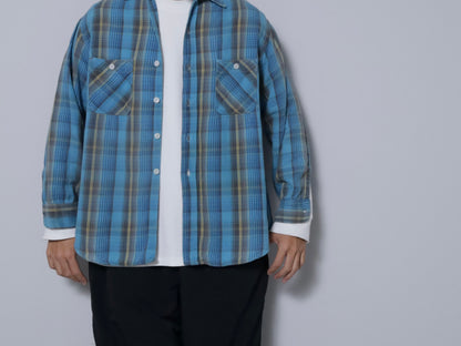BIG MAC PLAID FLANNEL SHIRT (LARGE/GOOD CONDITION)