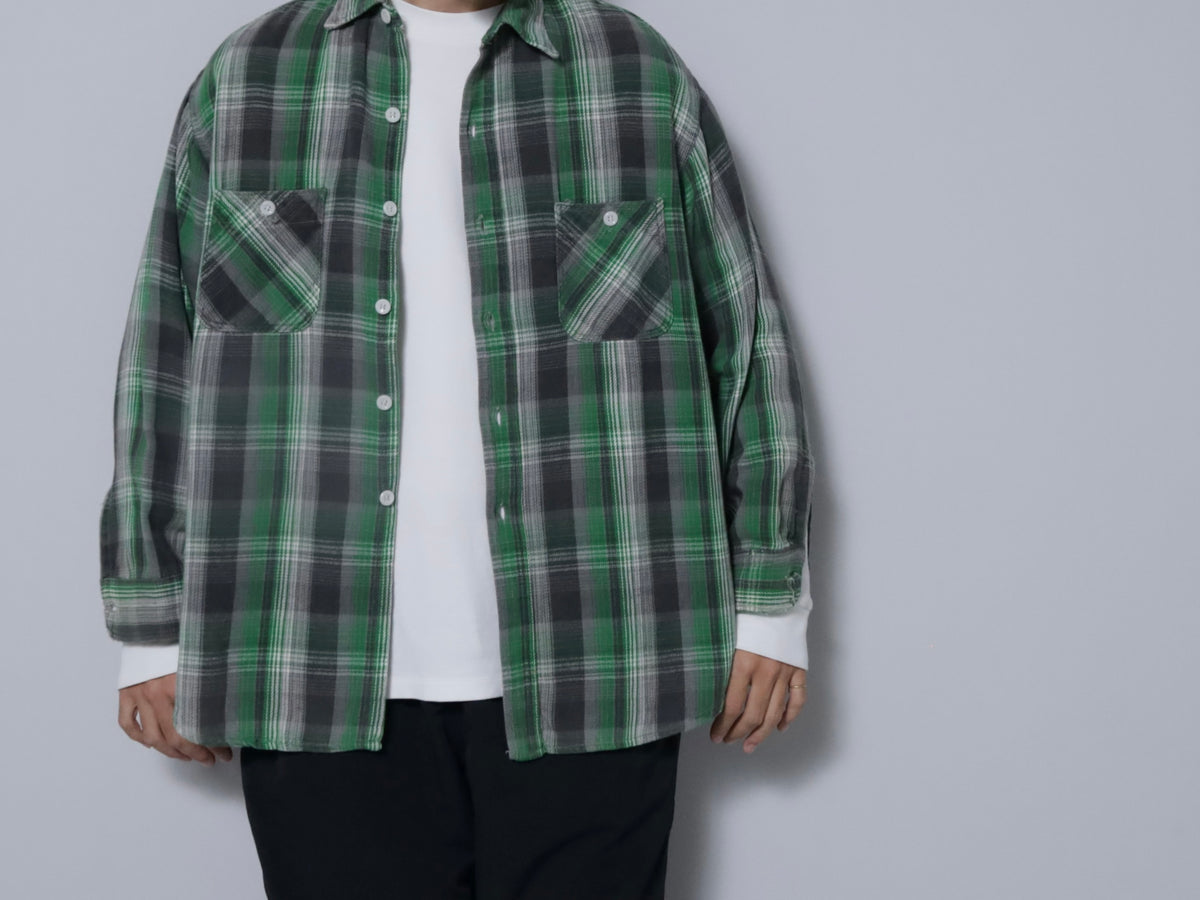 BIG MAC PLAID FLANNEL SHIRT (XLARGE/GOOD CONDITION)