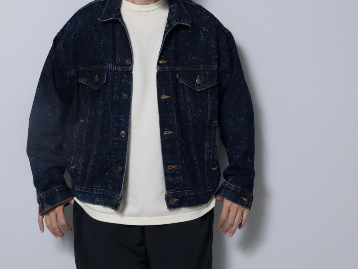 LEVI'S 70507-0229 GALACTIC WASHED DENIM JACKET (LARGE/GOOD CONDITION)