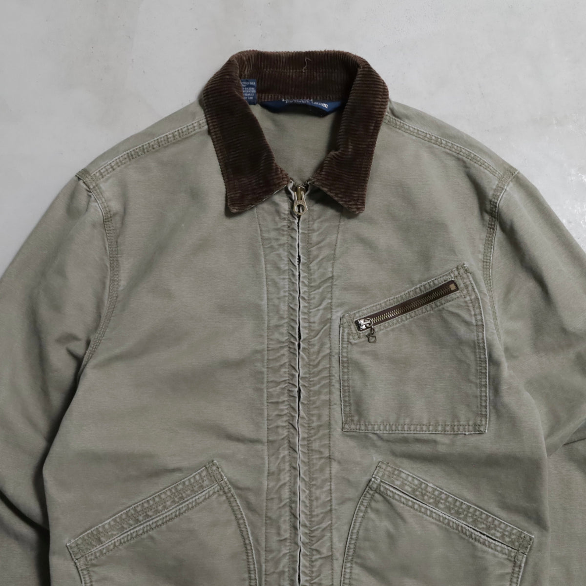 POLO BY RALPH RAUREN 91-B TYPE OLIVE DUCK WORK JACKET (MEDIUE/GOOD CONDITION)