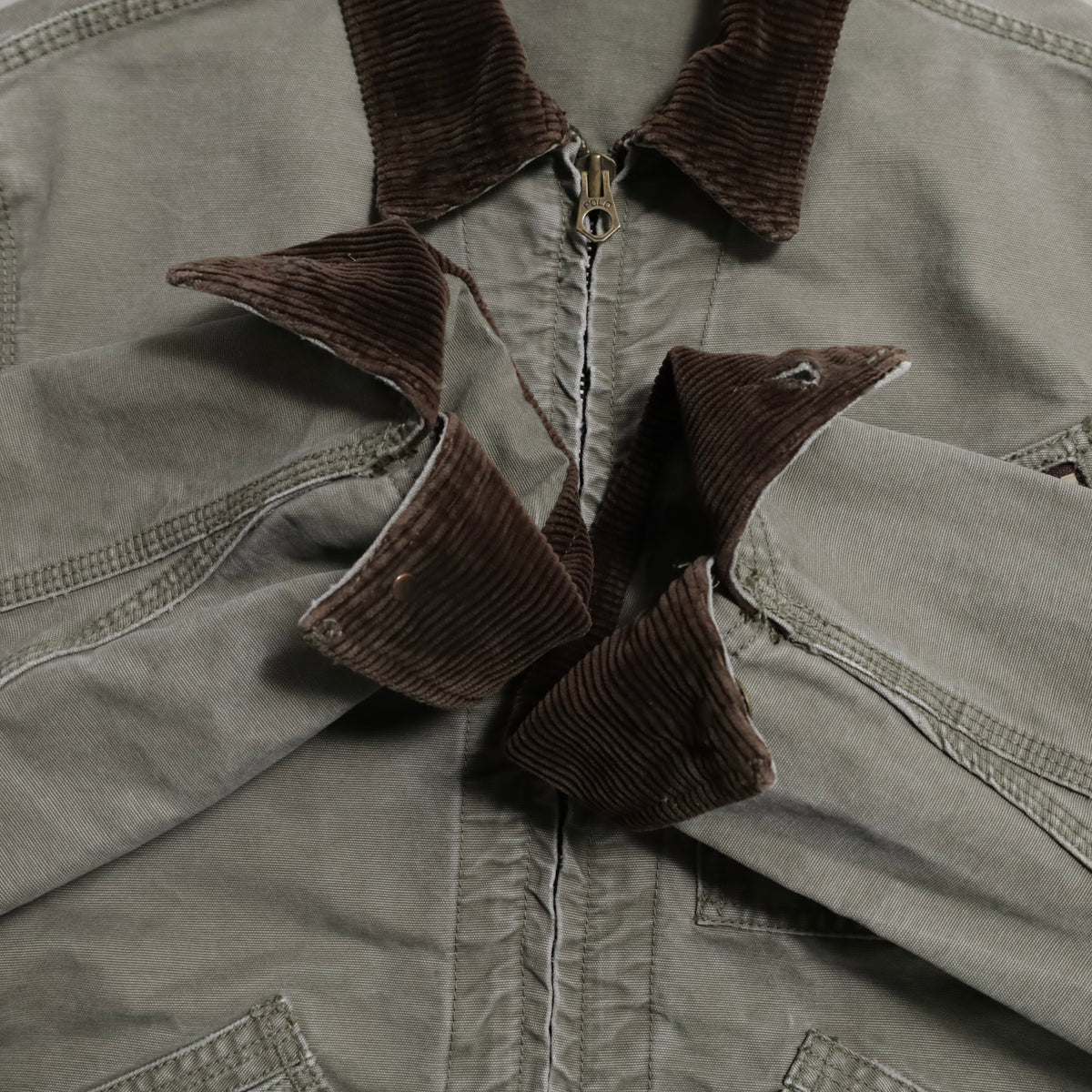 POLO BY RALPH RAUREN 91-B TYPE OLIVE DUCK WORK JACKET (MEDIUE/GOOD CONDITION)