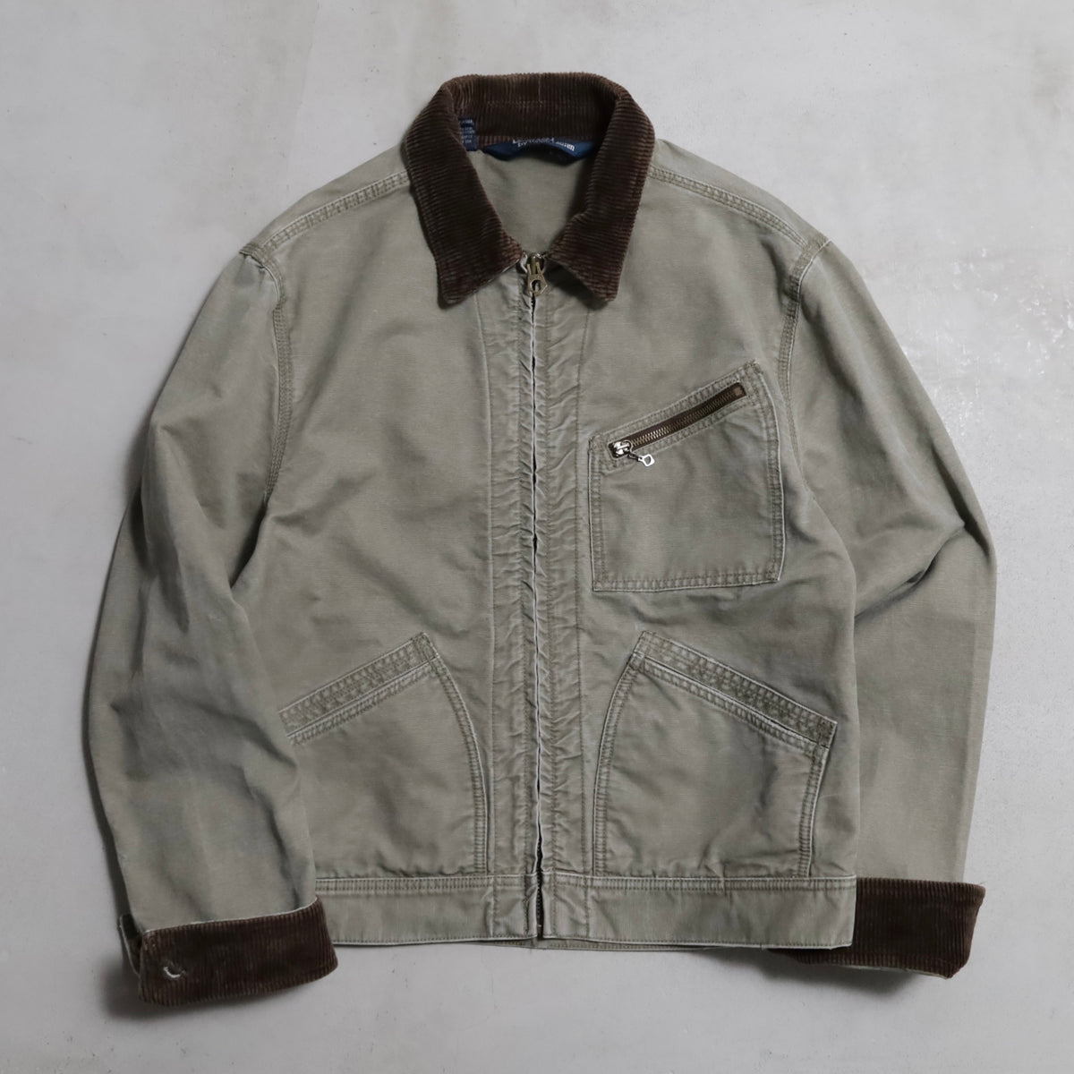 POLO BY RALPH RAUREN 91-B TYPE OLIVE DUCK WORK JACKET (MEDIUE/GOOD CONDITION)