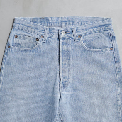 LEVI’S 501-0119 STRIPE DENIM PANTS (W30L33/GOOD CONDITION)