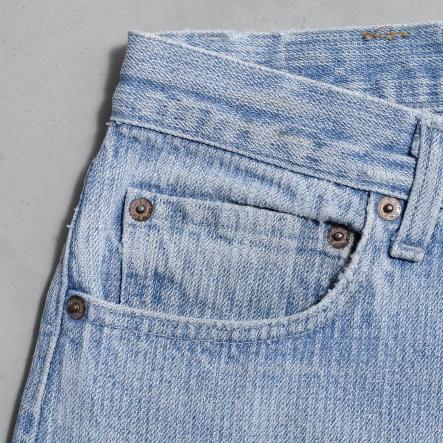 LEVI’S 501-0119 STRIPE DENIM PANTS (W30L33/GOOD CONDITION)
