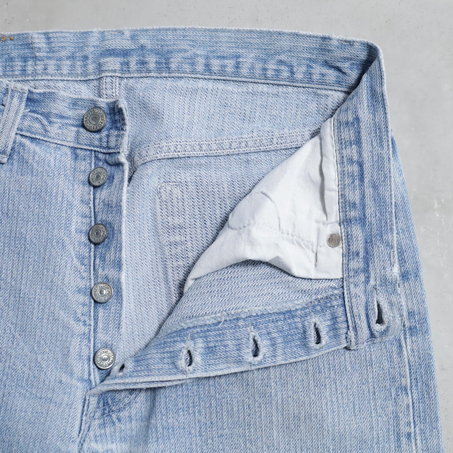 LEVI’S 501-0119 STRIPE DENIM PANTS (W30L33/GOOD CONDITION)