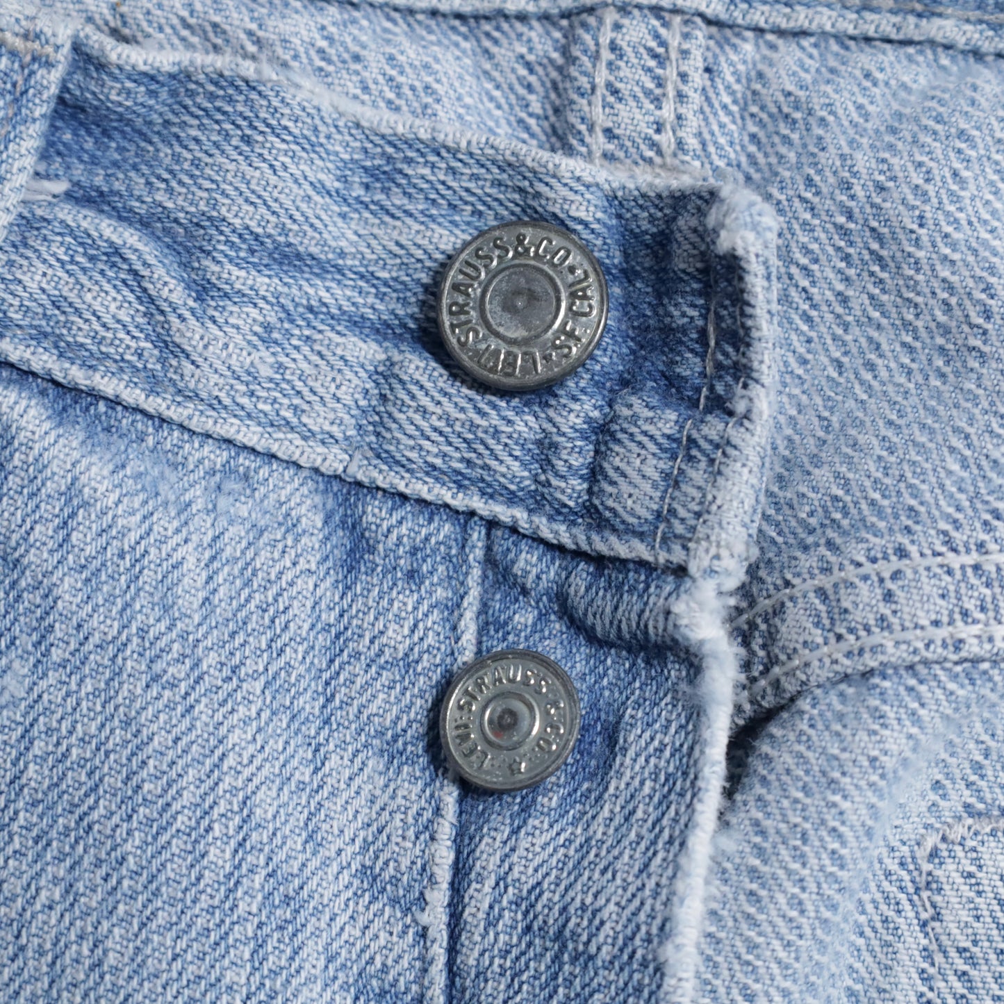 LEVI’S 501-0119 STRIPE DENIM PANTS (W30L33/GOOD CONDITION)