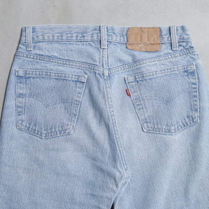 LEVI’S 501-0119 STRIPE DENIM PANTS (W30L33/GOOD CONDITION)