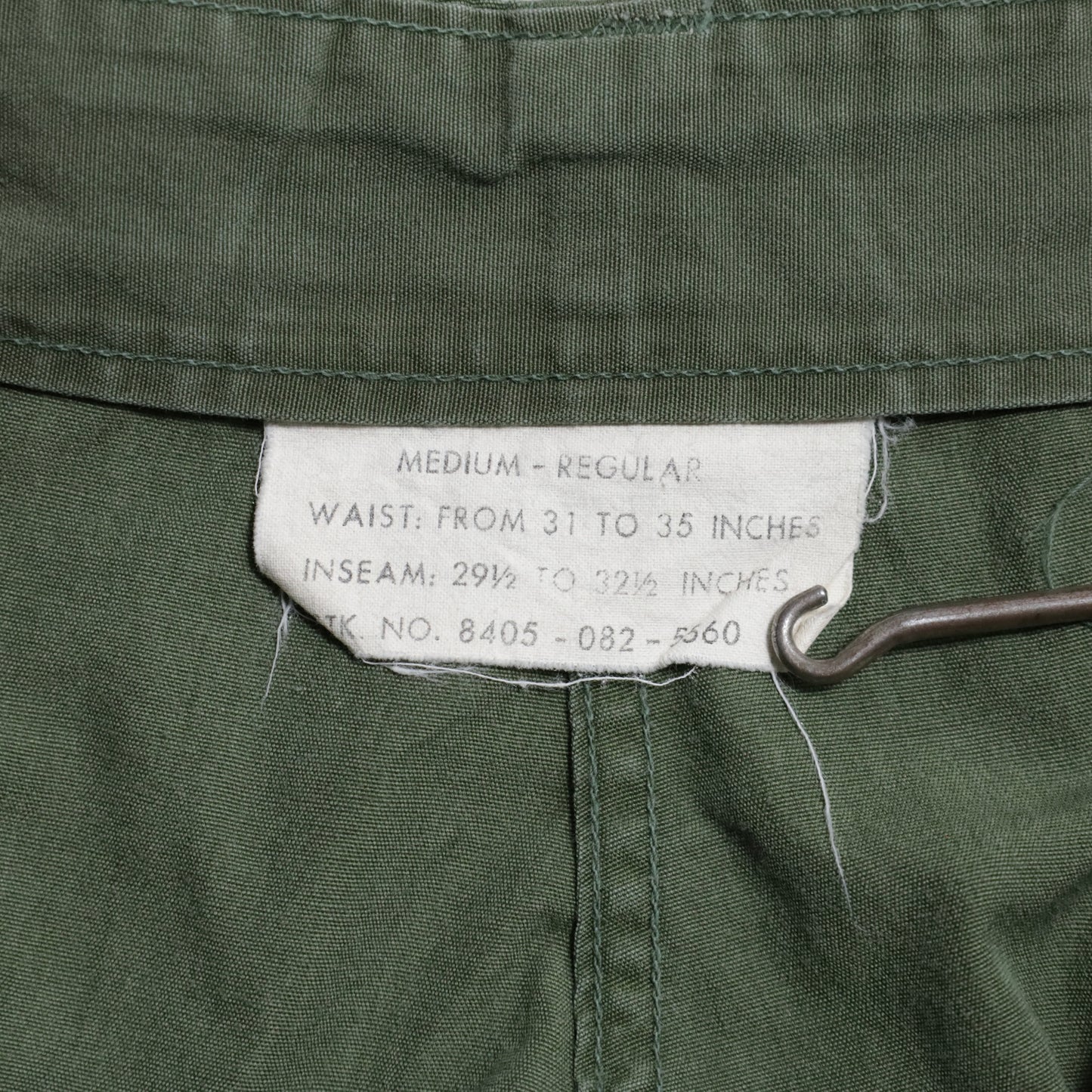 U.S.ARMY JUNGLE FATIGUE PANTS 2ND TYPE (MEDIUM-REGULAR/GOOD USED CONDITION)