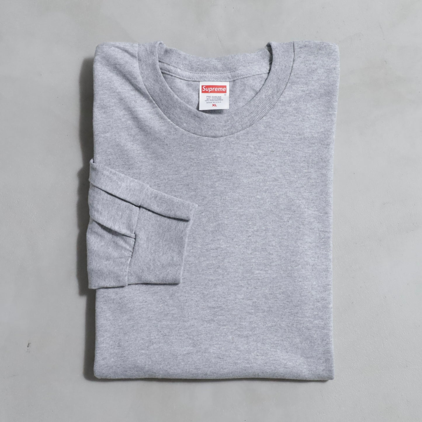 DEAD STOCK SUPREME L/S T-SHIRT (BLANK TEE)