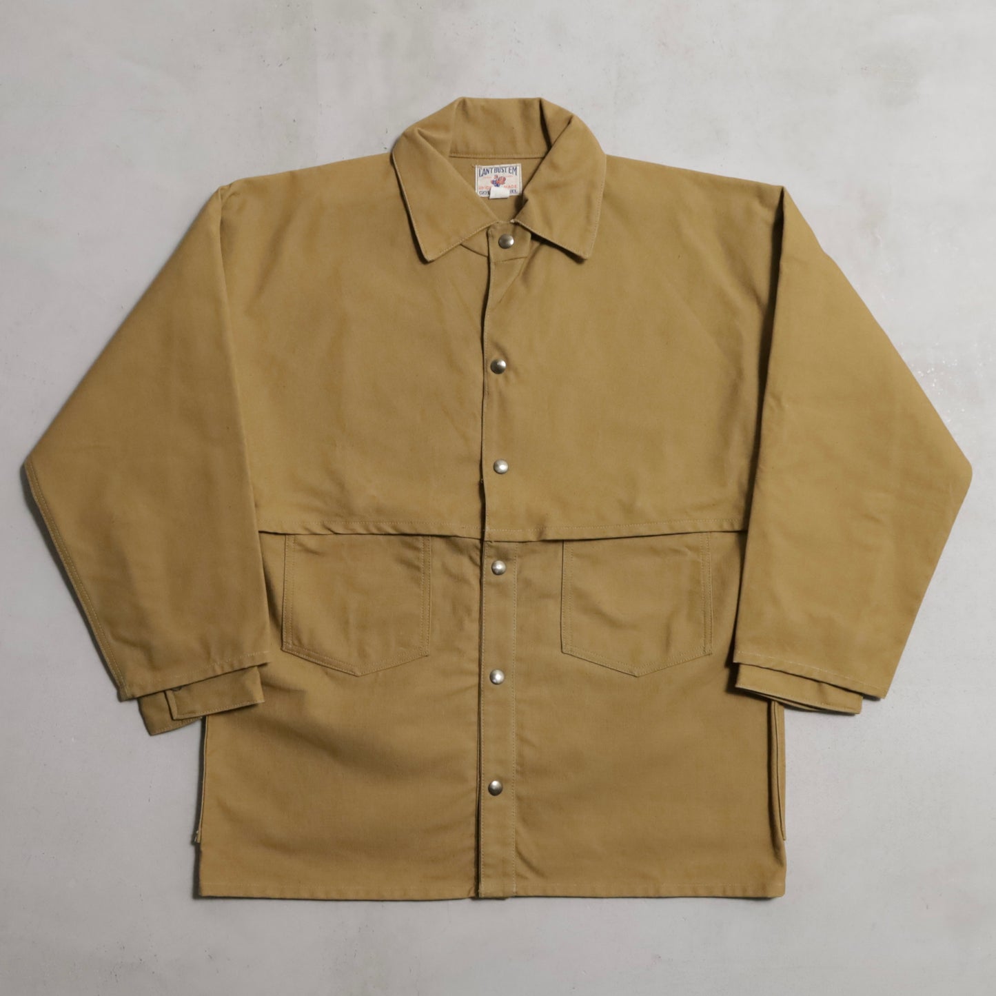 DEAD STOCK CAN'T BUSTE'M BROWN DUCK LOGER JACKET (SIZE 16)