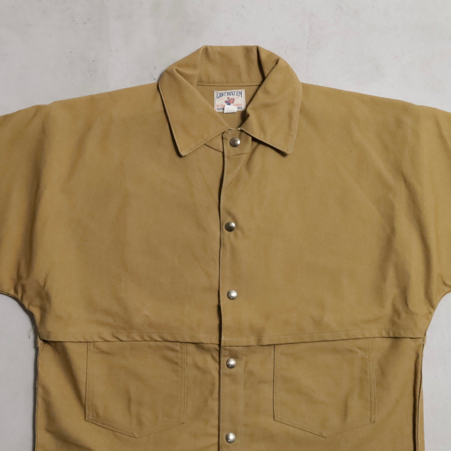 DEAD STOCK CAN'T BUSTE'M BROWN DUCK LOGER JACKET (SIZE 16)