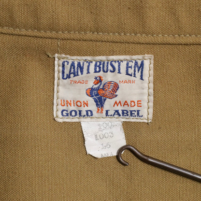 DEAD STOCK CAN'T BUSTE'M BROWN DUCK LOGER JACKET (SIZE 16)