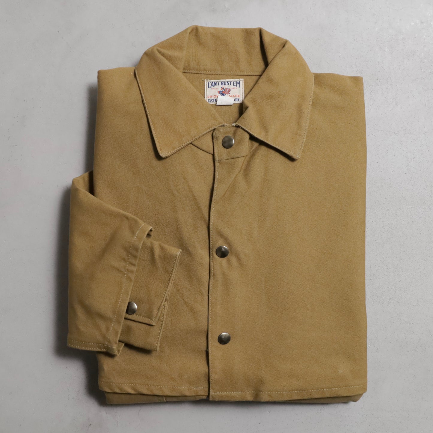 DEAD STOCK CAN'T BUSTE'M BROWN DUCK LOGER JACKET (SIZE 16)
