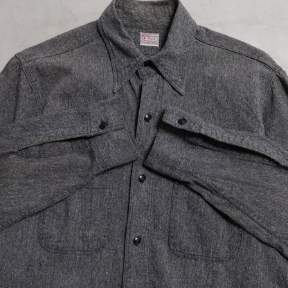 5BROTHER BLACK CHAMBRAY SHIRT (GOOD CONDITION)