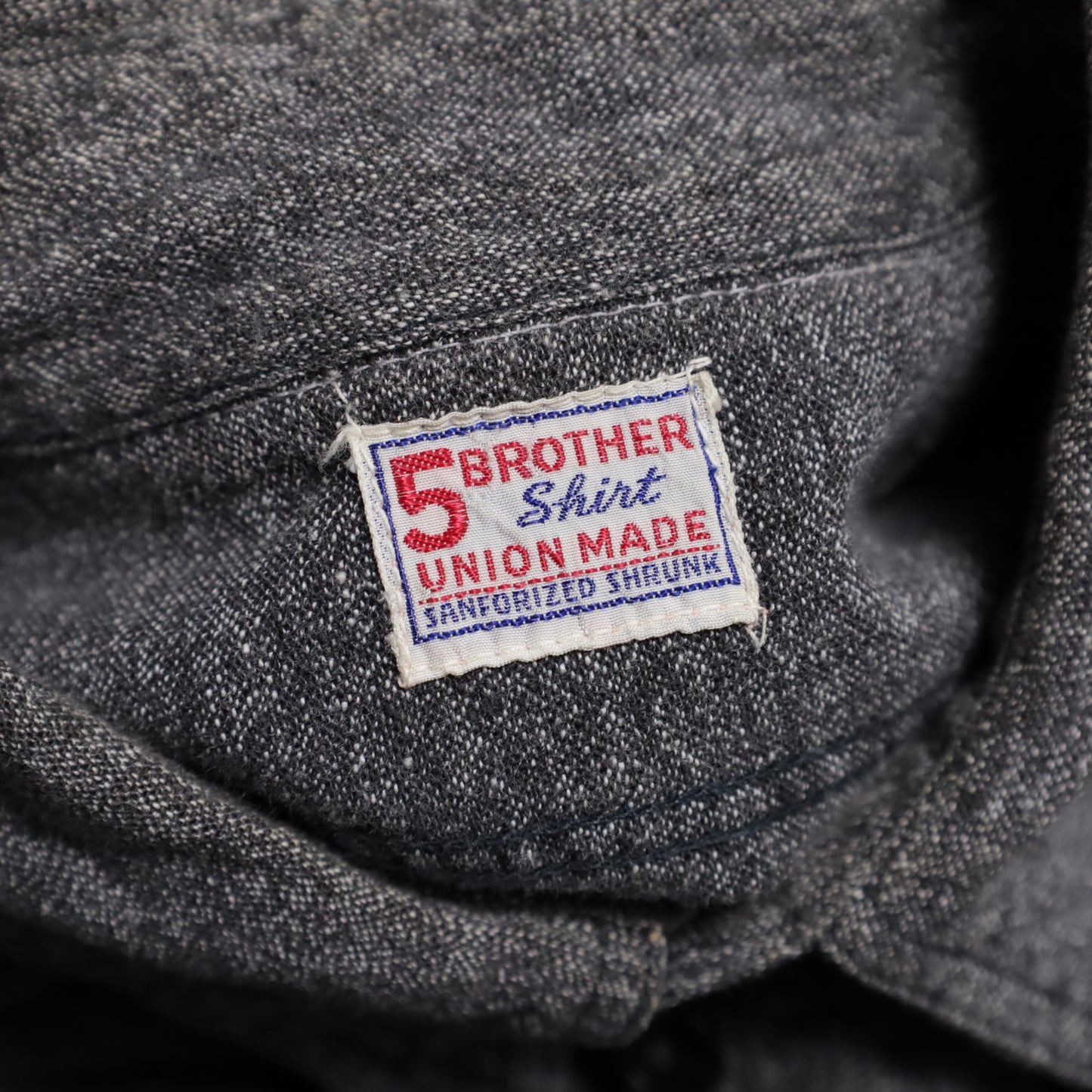 5BROTHER BLACK CHAMBRAY SHIRT (GOOD CONDITION)