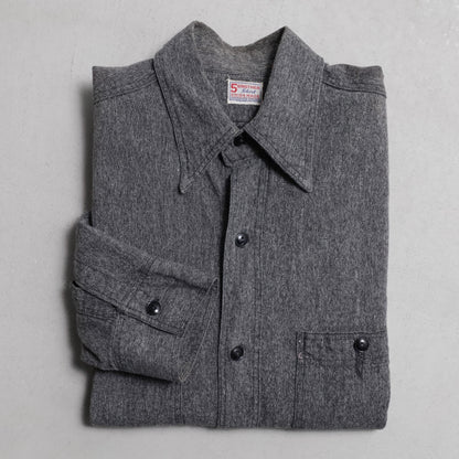 5BROTHER BLACK CHAMBRAY SHIRT (GOOD CONDITION)