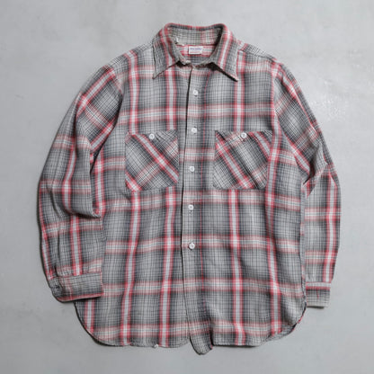 BIG YANK PLAID COTTON FLANNEL SHIRT (GOOD COLOR/GOOD CONDITION)