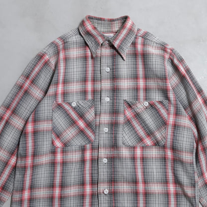 BIG YANK PLAID COTTON FLANNEL SHIRT (GOOD COLOR/GOOD CONDITION)