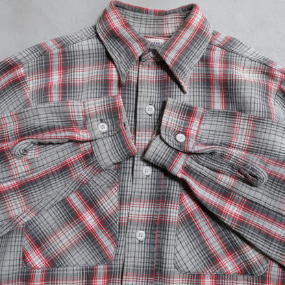 BIG YANK PLAID COTTON FLANNEL SHIRT (GOOD COLOR/GOOD CONDITION)
