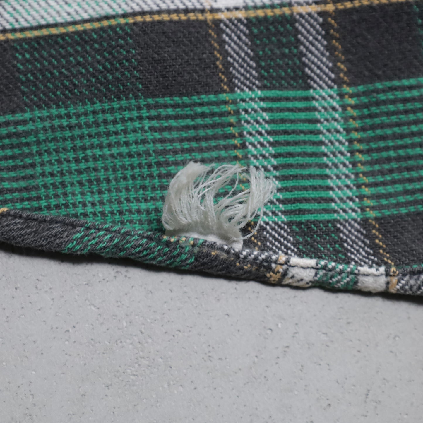 SWEET-ORR PLAID COTTON FLANNEL SHIRT (BIG SIZE/GOOD COLOR/GOOD CONDITION)