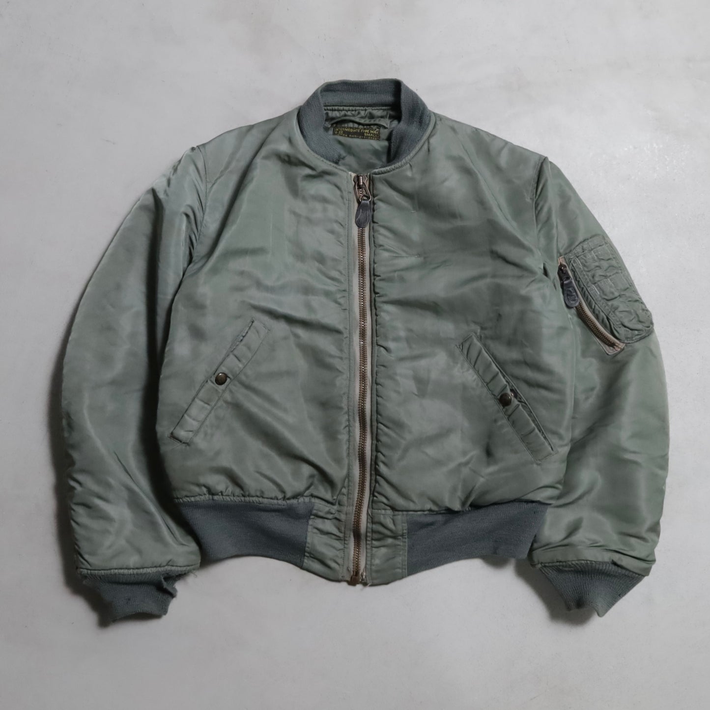 U.S.AIR FORCE MA-1 FLIGHT JACKET (SMALL/GOOD USED CONDITION)