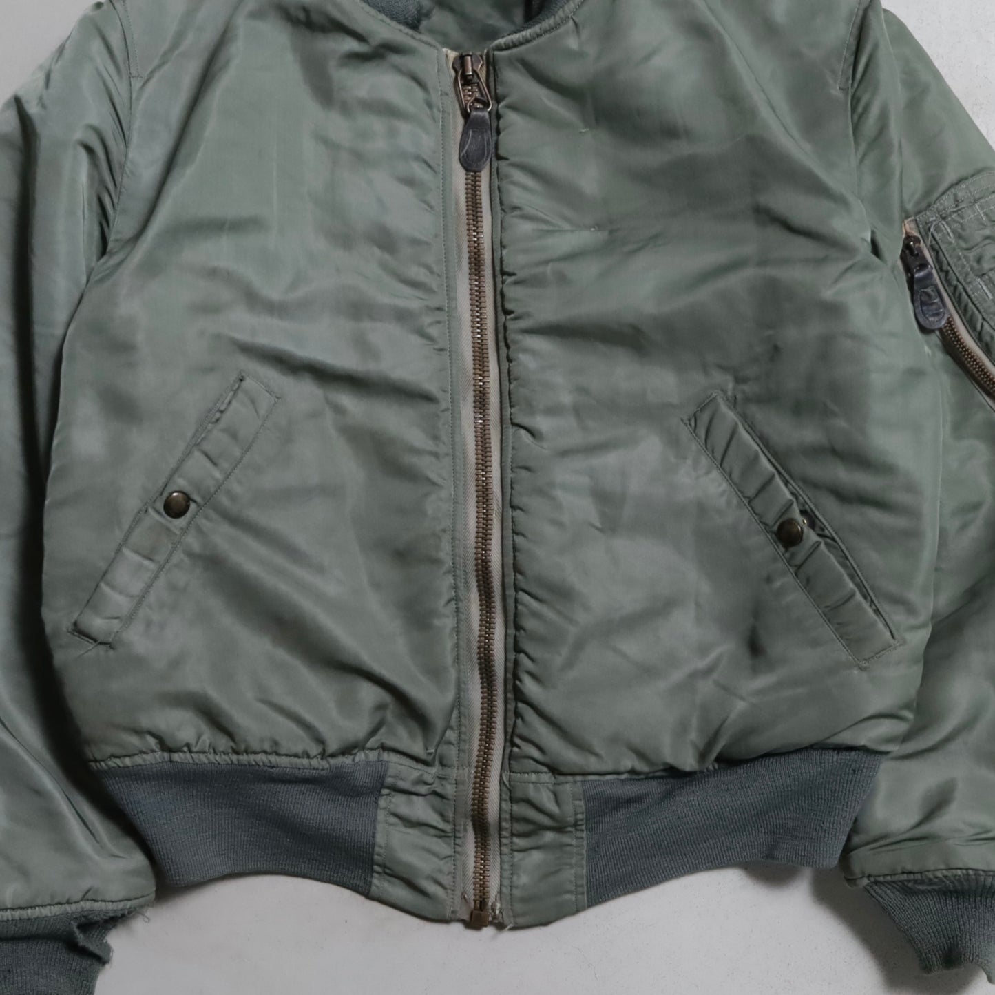 U.S.AIR FORCE MA-1 FLIGHT JACKET (SMALL/GOOD USED CONDITION)