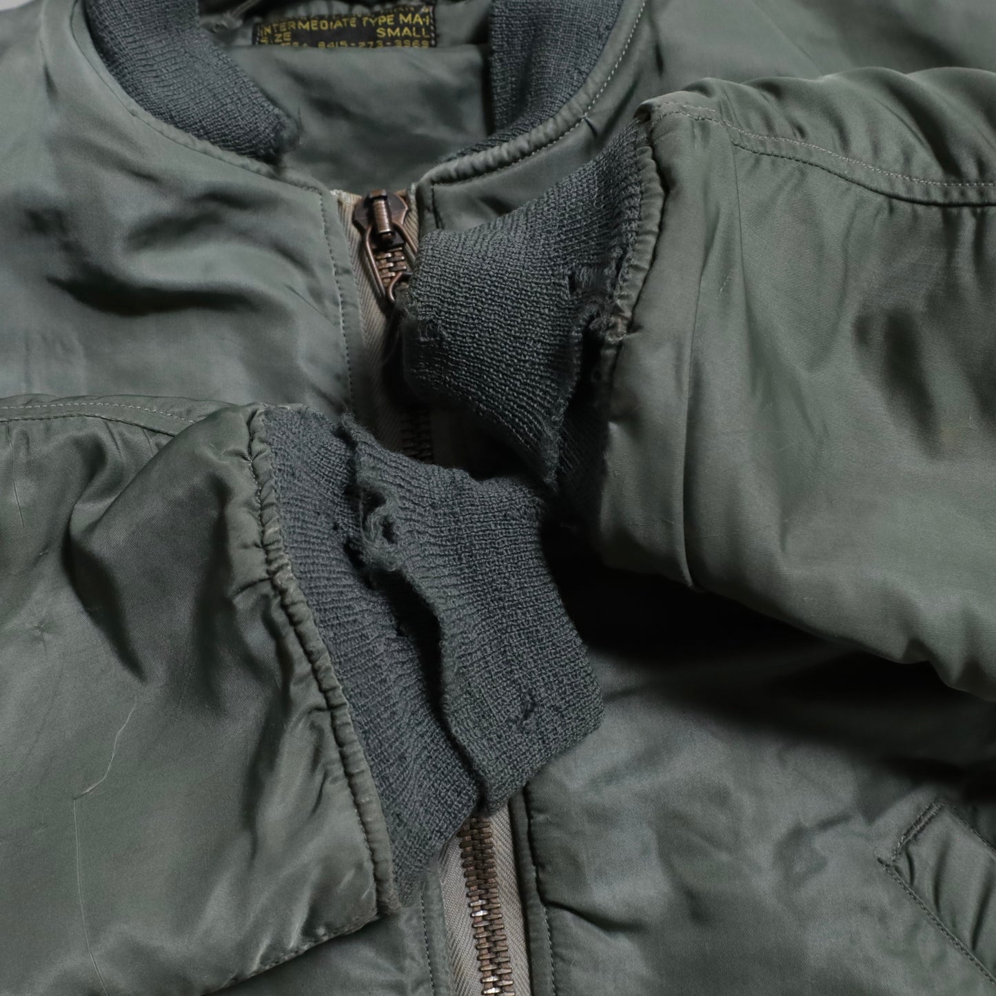 U.S.AIR FORCE MA-1 FLIGHT JACKET (SMALL/GOOD USED CONDITION)