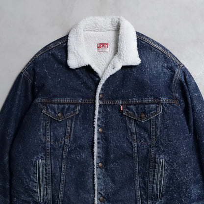 LEVI'S GALACTIC WASHED DENIM BOA JACKET (XLARGE/GOOD CONDITION)