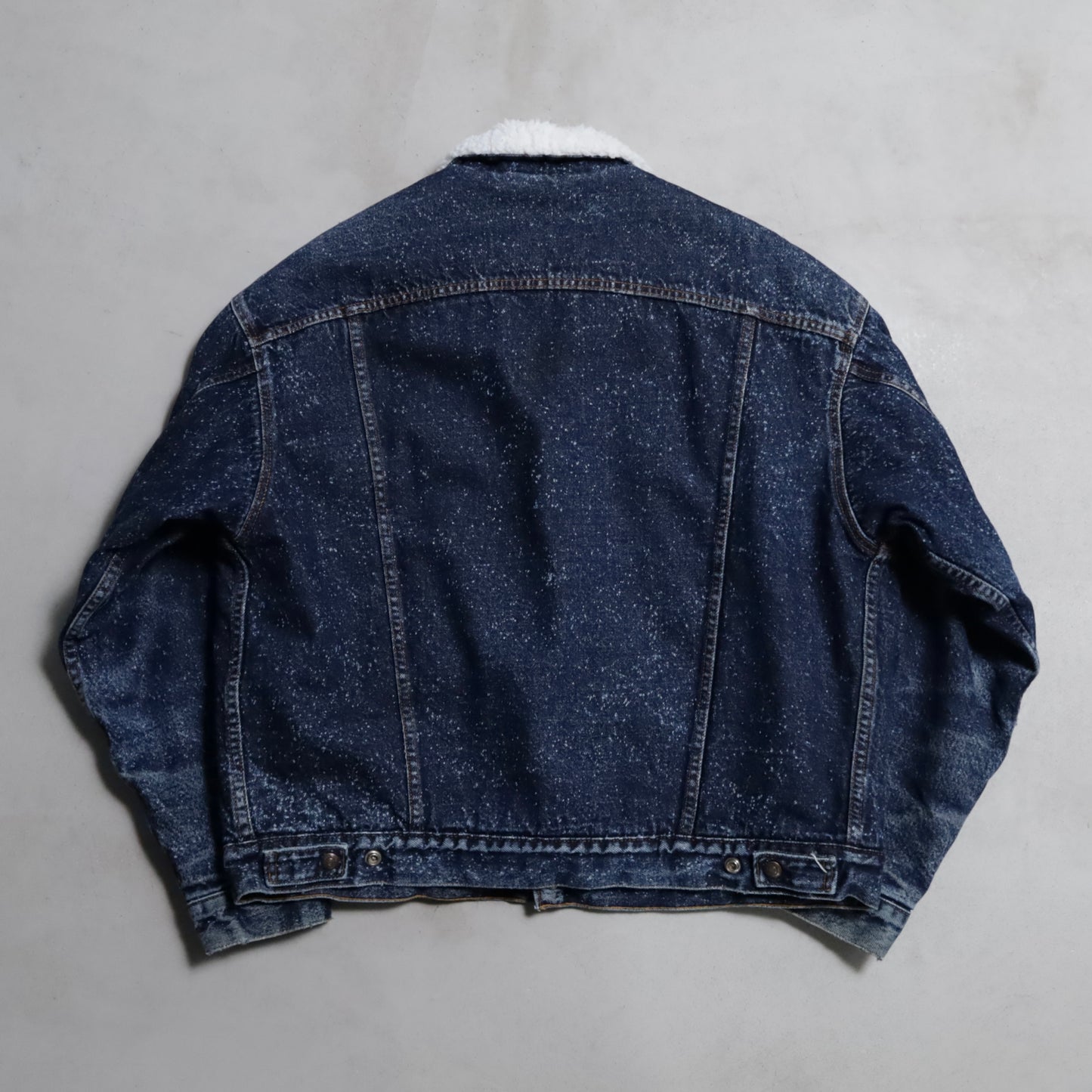 LEVI'S GALACTIC WASHED DENIM BOA JACKET (XLARGE/GOOD CONDITION)