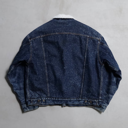LEVI'S GALACTIC WASHED DENIM BOA JACKET (XLARGE/GOOD CONDITION)