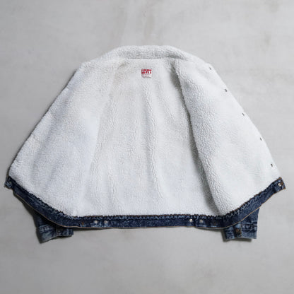 LEVI'S GALACTIC WASHED DENIM BOA JACKET (XLARGE/GOOD CONDITION)