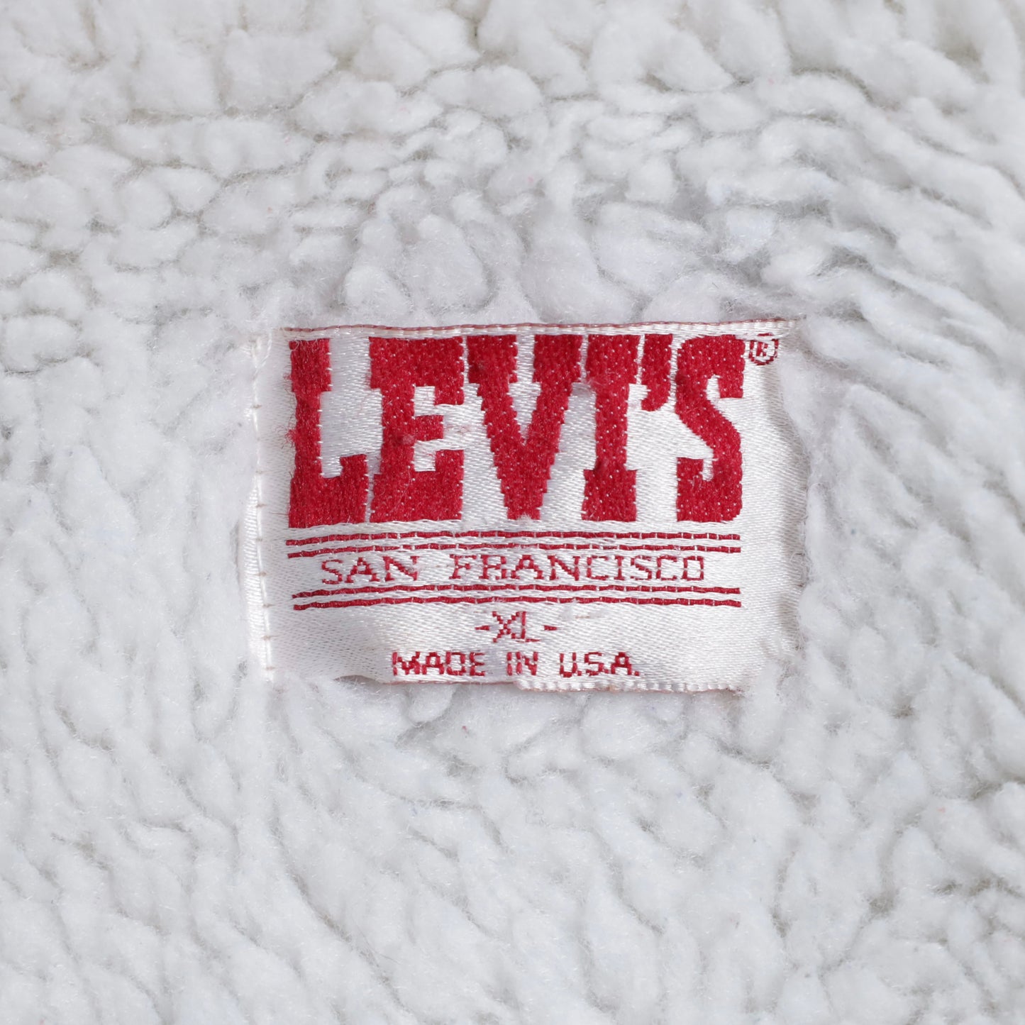 LEVI'S GALACTIC WASHED DENIM BOA JACKET (XLARGE/GOOD CONDITION)