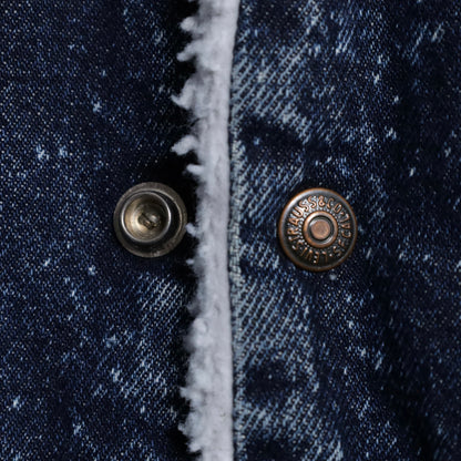LEVI'S GALACTIC WASHED DENIM BOA JACKET (XLARGE/GOOD CONDITION)