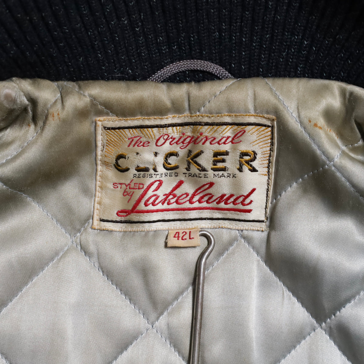 LAKELAND CLICKER CAR CLUB JACKET (SIZE 42L/GOOD CONDITION)