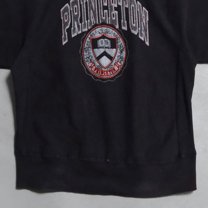 CHAMPION "PRINCETON" REVERSE WEAVE SWEAT SHIRT (BLACK/LARGE/GOOD USED CONDITION)