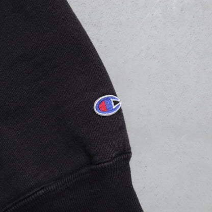CHAMPION "PRINCETON" REVERSE WEAVE SWEAT SHIRT (BLACK/LARGE/GOOD USED CONDITION)