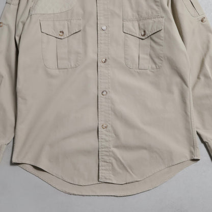 ABERCROMBIE&FITCH SAFARI JACKE WITH GUN FLAP (LARGE/GOOD CONDITION)