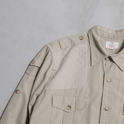 ABERCROMBIE&FITCH SAFARI JACKE WITH GUN FLAP (LARGE/GOOD CONDITION)