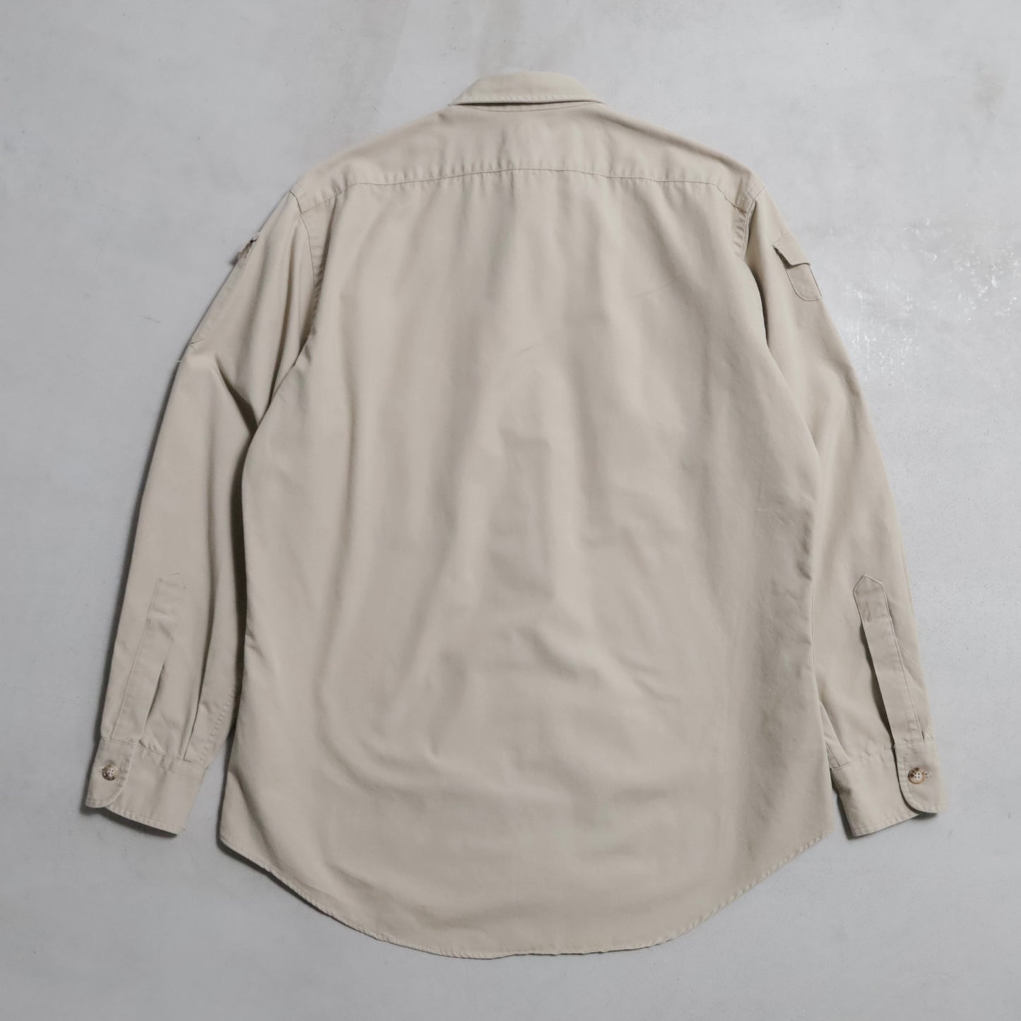 ABERCROMBIE&FITCH SAFARI JACKE WITH GUN FLAP (LARGE/GOOD CONDITION)