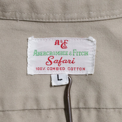 ABERCROMBIE&FITCH SAFARI JACKE WITH GUN FLAP (LARGE/GOOD CONDITION)