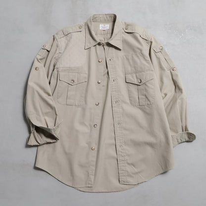 ABERCROMBIE&FITCH SAFARI JACKE WITH GUN FLAP (LARGE/GOOD CONDITION)