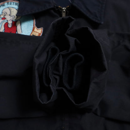 U.S.NAVY DARK BLUE UTILITY JACKET WITH PATCH (SIZE 44S/GOOD CONDITION)