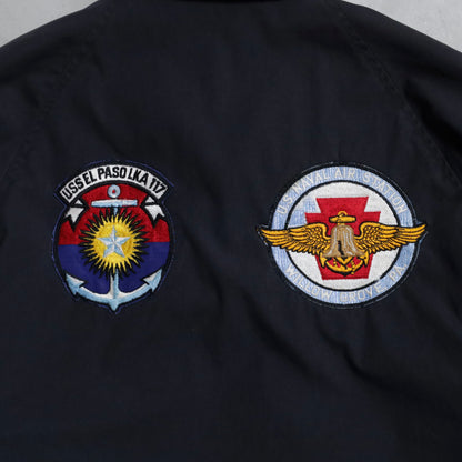 U.S.NAVY DARK BLUE UTILITY JACKET WITH PATCH (SIZE 44S/GOOD CONDITION)