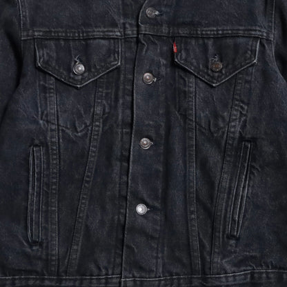LEVI'S 70506-0259 BLACK DENIM JACKET (SIZE 40/GOOD CONDITION)