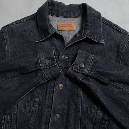 LEVI'S 70506-0259 BLACK DENIM JACKET (SIZE 40/GOOD CONDITION)